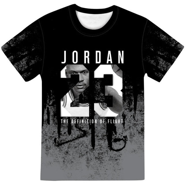 Man's Jordan 23 3D T Shirts Men Camouflage O-neck Fashion Printed 23 Hip-Hop Tee Camisetas Clothing Casual Top