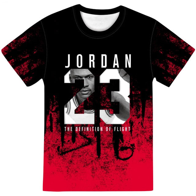 Man's Jordan 23 3D T Shirts Men Camouflage O-neck Fashion Printed 23 Hip-Hop Tee Camisetas Clothing Casual Top