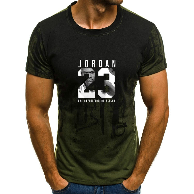 Man's Jordan 23 3D T Shirts Men Camouflage O-neck Fashion Printed 23 Hip-Hop Tee Camisetas Clothing Casual Top